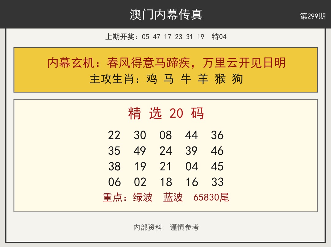 澳门内幕传真